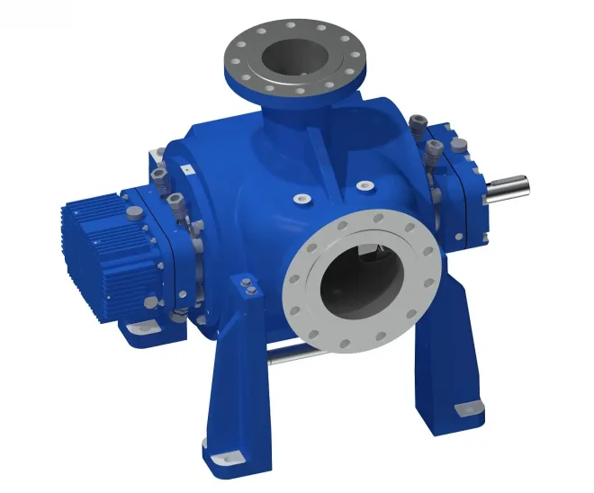 DSP-4C: Double Volute Rotary Twin Screw Pump with Mechanical Seal